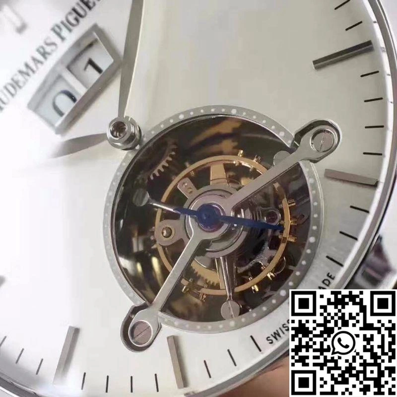 Durable Audemars Piguet Audemars Tourbillon Grande Date 26559 White Dial 22