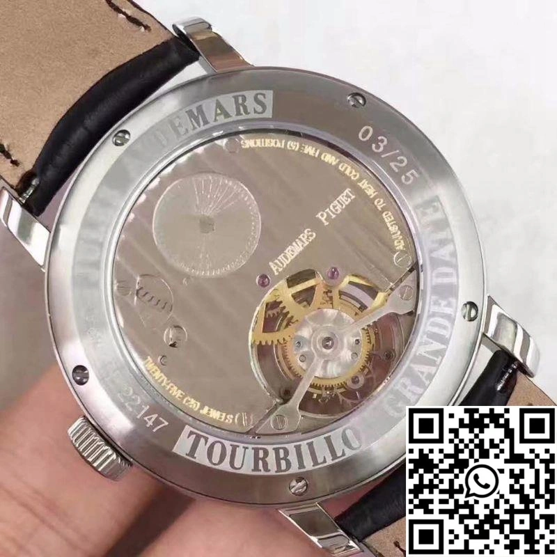 Durable Audemars Piguet Audemars Tourbillon Grande Date 26559 White Dial 22