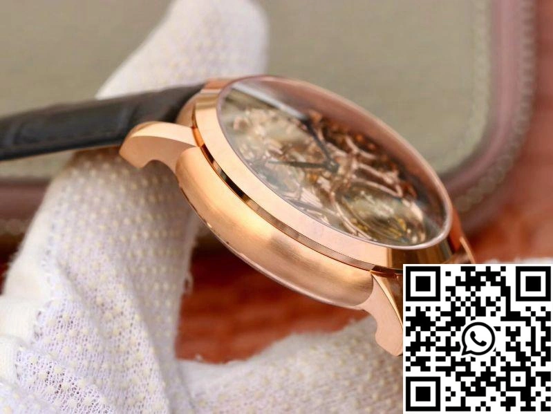 Sleek Audemars Piguet Jules Audemars Tourbillon 26357PT.ZZ.D028CR.01 18K Rose Gold Skeleton Dial 19