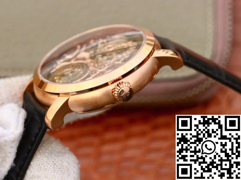 Sleek Audemars Piguet Jules Audemars Tourbillon 26357PT.ZZ.D028CR.01 18K Rose Gold Skeleton Dial 19