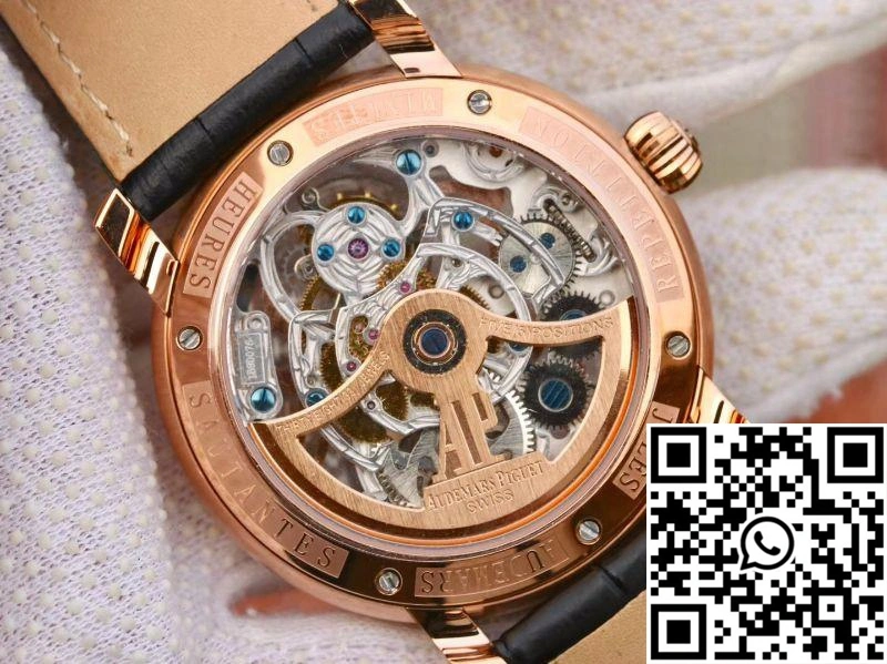 Sleek Audemars Piguet Jules Audemars Tourbillon 26357PT.ZZ.D028CR.01 18K Rose Gold Skeleton Dial 19
