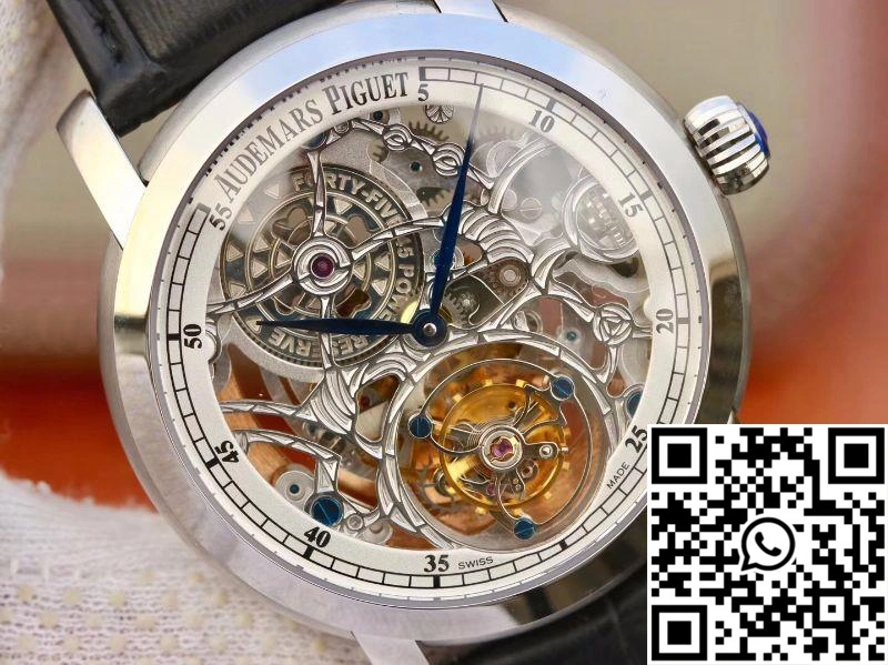 Audemars Piguet Jules Audemars Tourbillon 26357PT.ZZ.D028CR.02 Skeleton Dial SunProtective 20