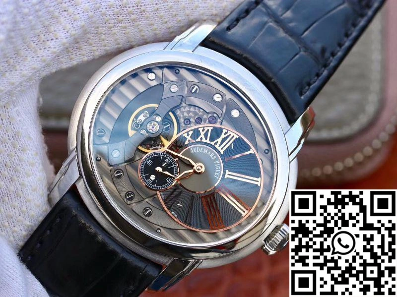 Cozy Audemars Piguet Millenary 15350OR.00.D093CR.02 V9 Factory Skeleton Dial 25