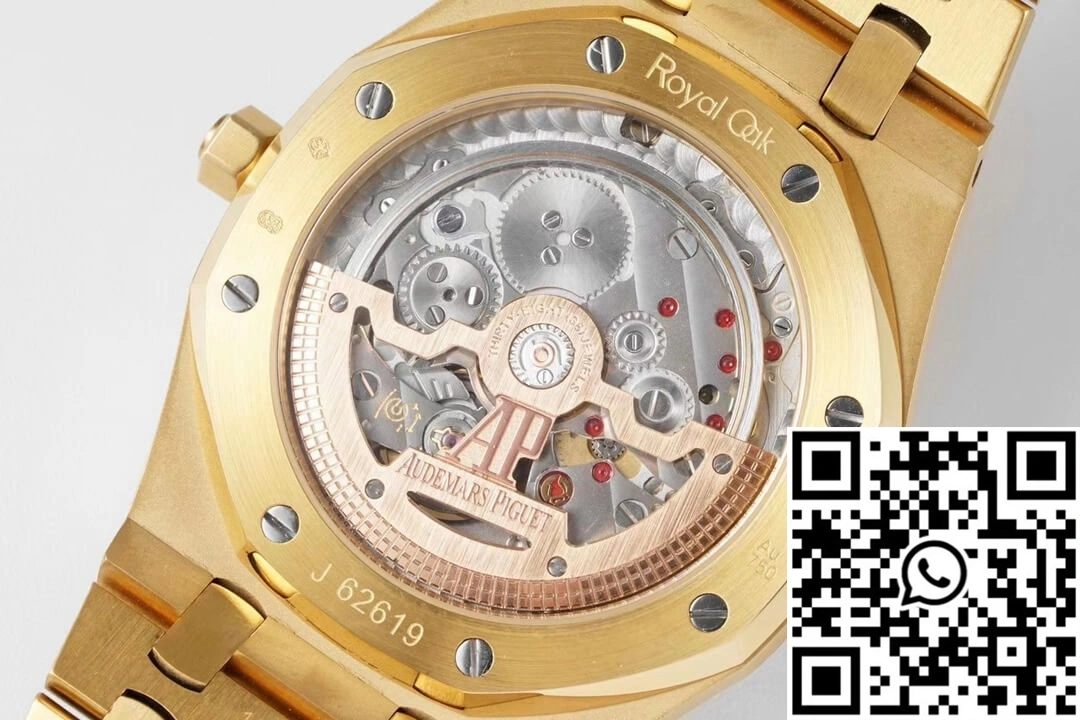 Reliable Audemars Piguet Royal Oak 15202BA.OO.1240BA.01 KZ Factory Yellow Gold Blue Dial 38