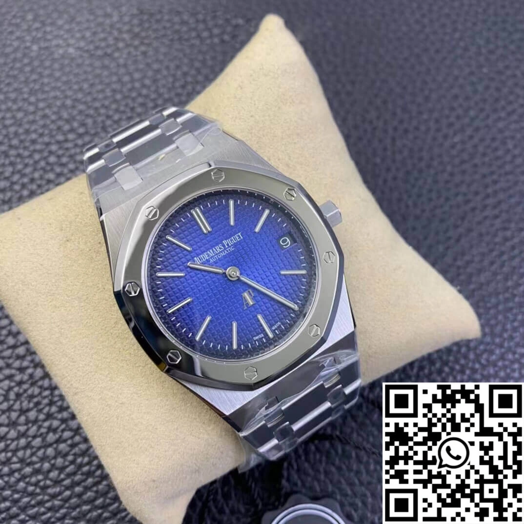 Audemars Piguet Royal Oak 15202IP.OO.1240IP.01 ZF Factory Smoked Blue Dial EasyCare 37