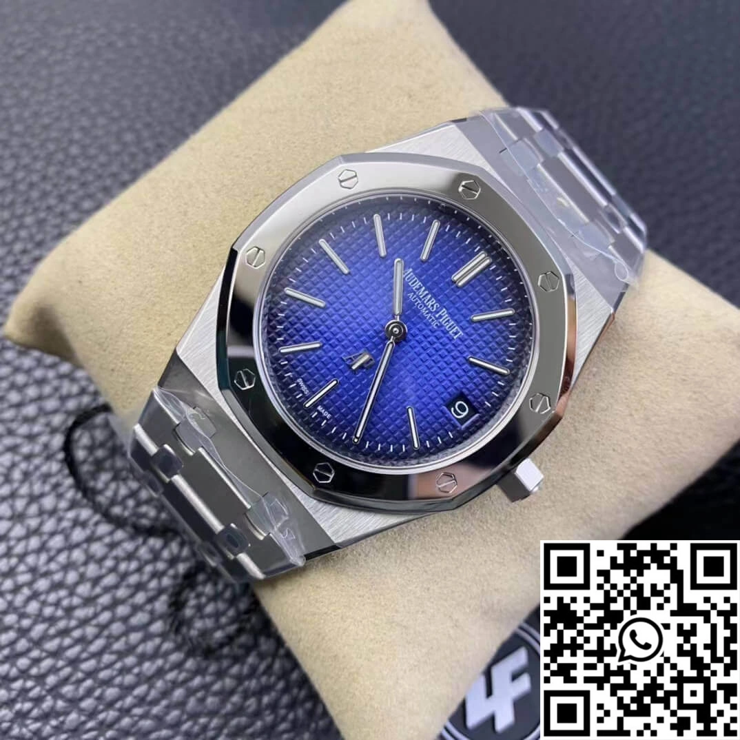 Audemars Piguet Royal Oak 15202IP.OO.1240IP.01 ZF Factory Smoked Blue Dial EasyCare 37