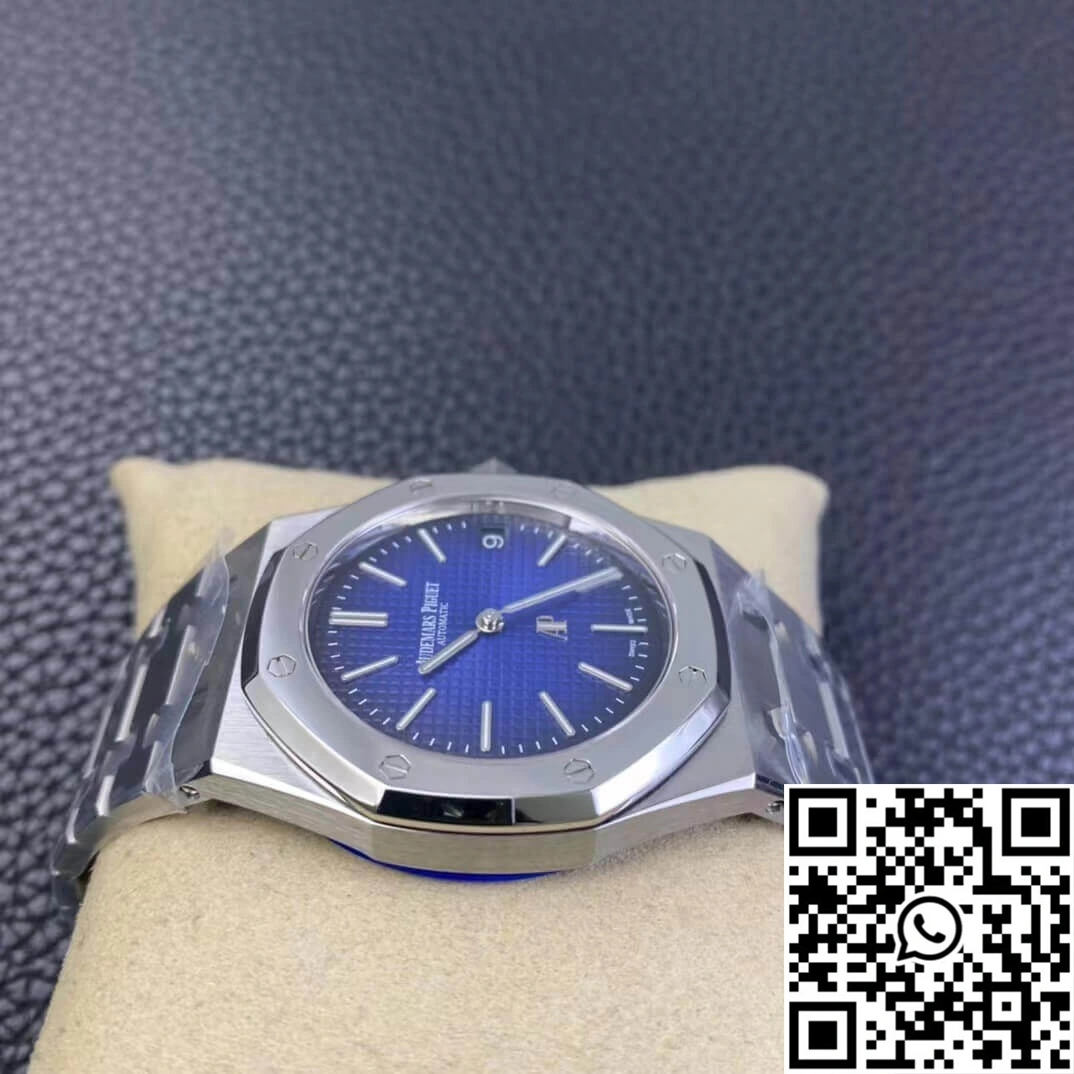 Audemars Piguet Royal Oak 15202IP.OO.1240IP.01 ZF Factory Smoked Blue Dial EasyCare 37