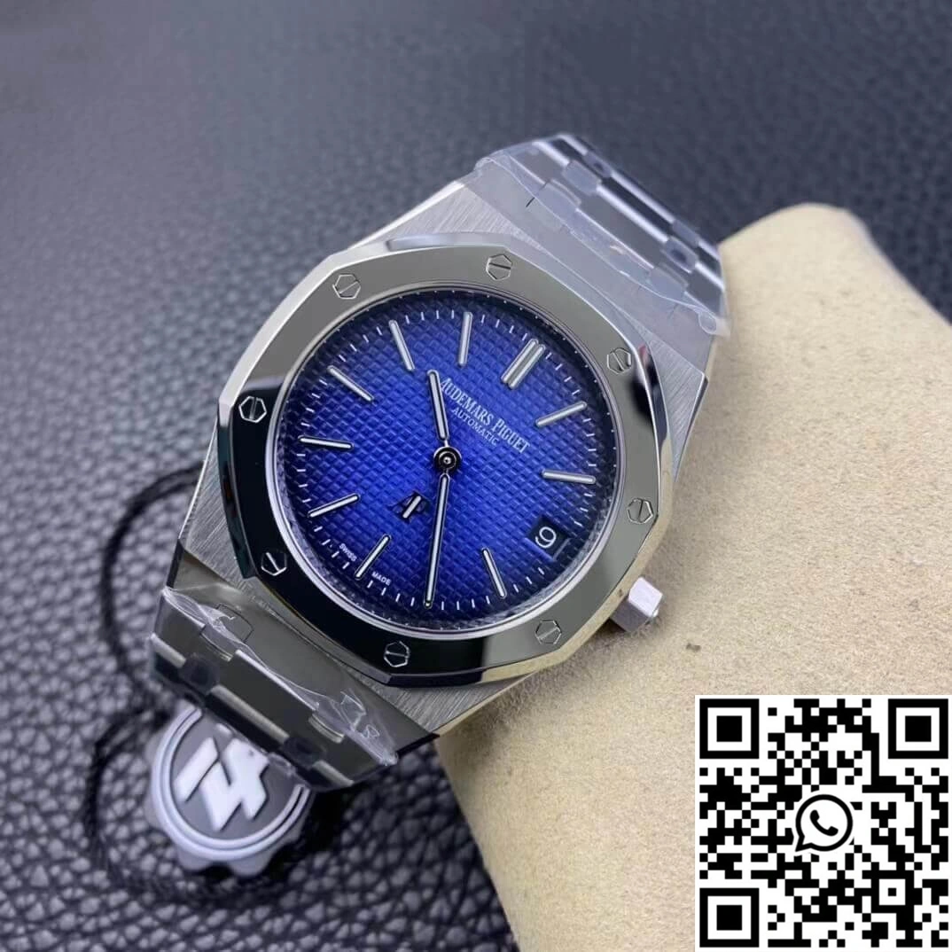 Audemars Piguet Royal Oak 15202IP.OO.1240IP.01 ZF Factory Smoked Blue Dial EasyCare 37