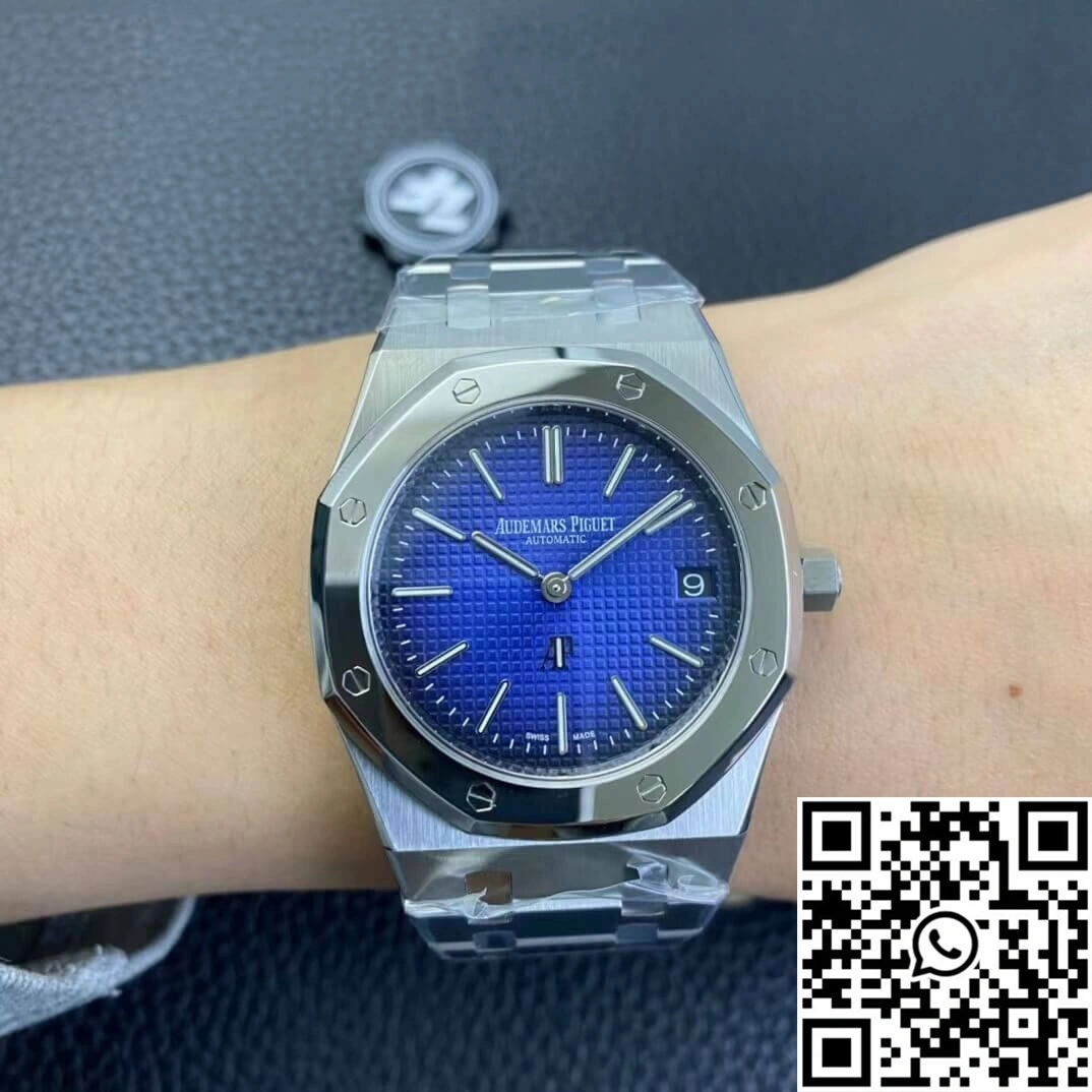 Audemars Piguet Royal Oak 15202IP.OO.1240IP.01 ZF Factory Smoked Blue Dial EasyCare 37