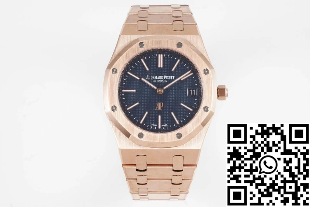 Audemars Piguet Royal Oak 15202OR.OO.1240OR.01 KZ Factory Rose Gold Blue Dial RelaxedFit 26