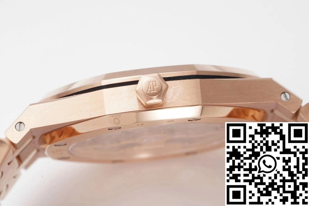 Audemars Piguet Royal Oak 15202OR.OO.1240OR.01 KZ Factory Rose Gold Blue Dial RelaxedFit 26