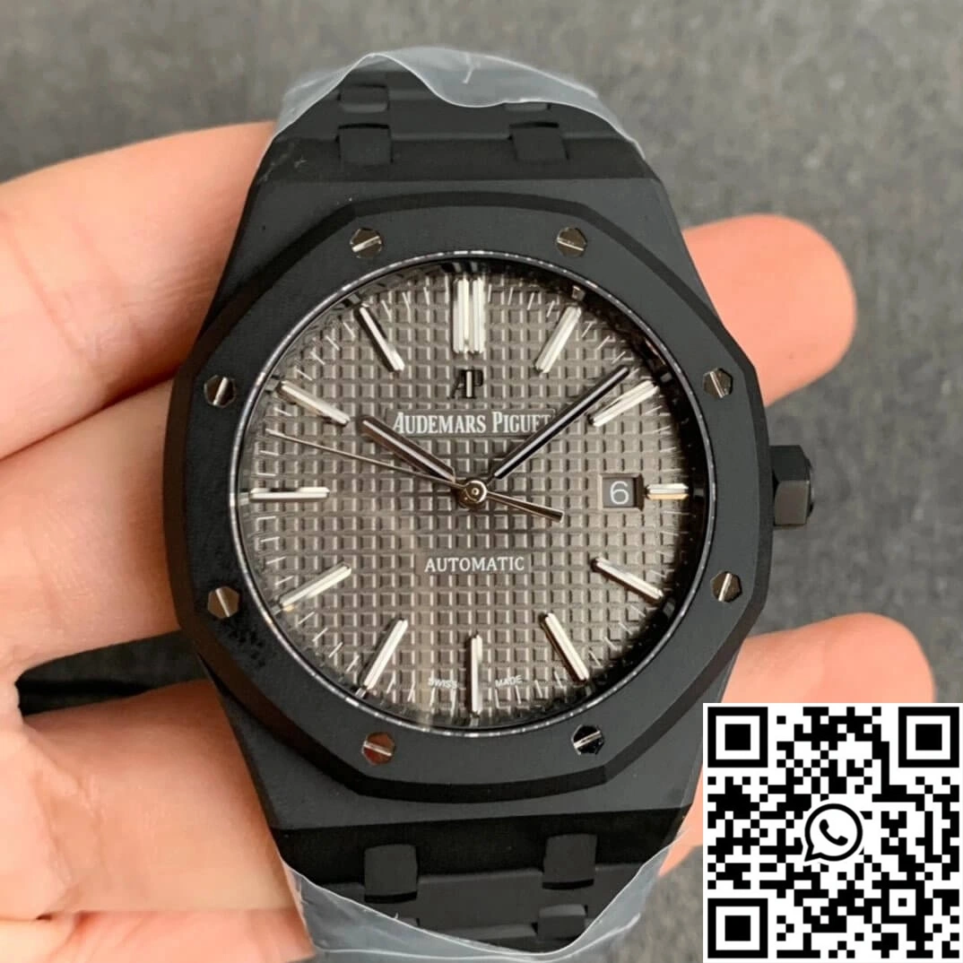 Audemars Piguet Royal Oak 15400 DLC Version ZF Factory Frosted Grey Dial Neat 96