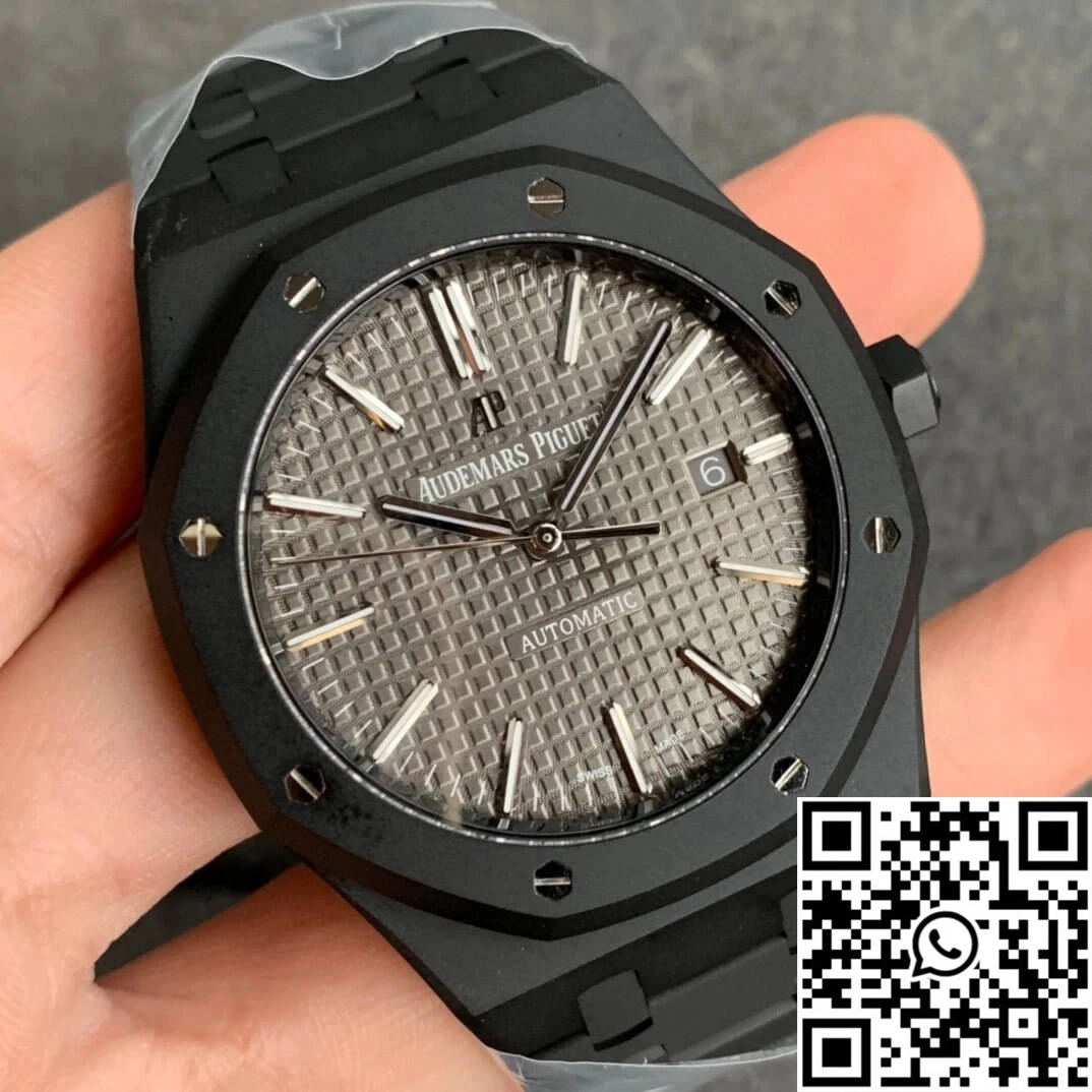 Audemars Piguet Royal Oak 15400 DLC Version ZF Factory Frosted Grey Dial Neat 96