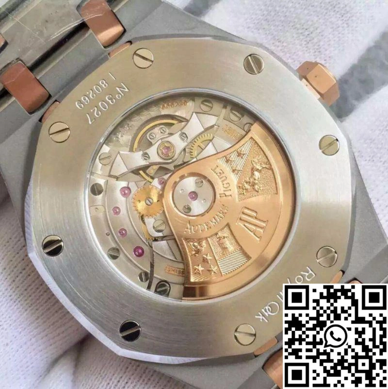 WellDesigned Audemars Piguet Royal Oak 15400 JF Factory Rose Gold Black Dial 59