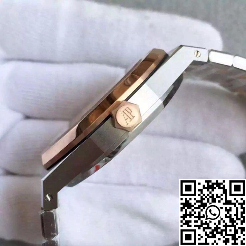 WellDesigned Audemars Piguet Royal Oak 15400 JF Factory Rose Gold Black Dial 59