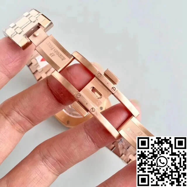 TopPick Audemars Piguet Royal Oak 15400OR.OO.1220OR.03 JF Factory Rose Gold Blue Dial 30