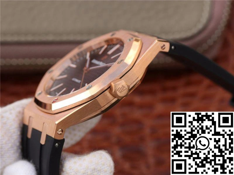Audemars Piguet Royal Oak 15400OR.OO.D002CR.01 JF Factory Black Dial SmoothTexture 55