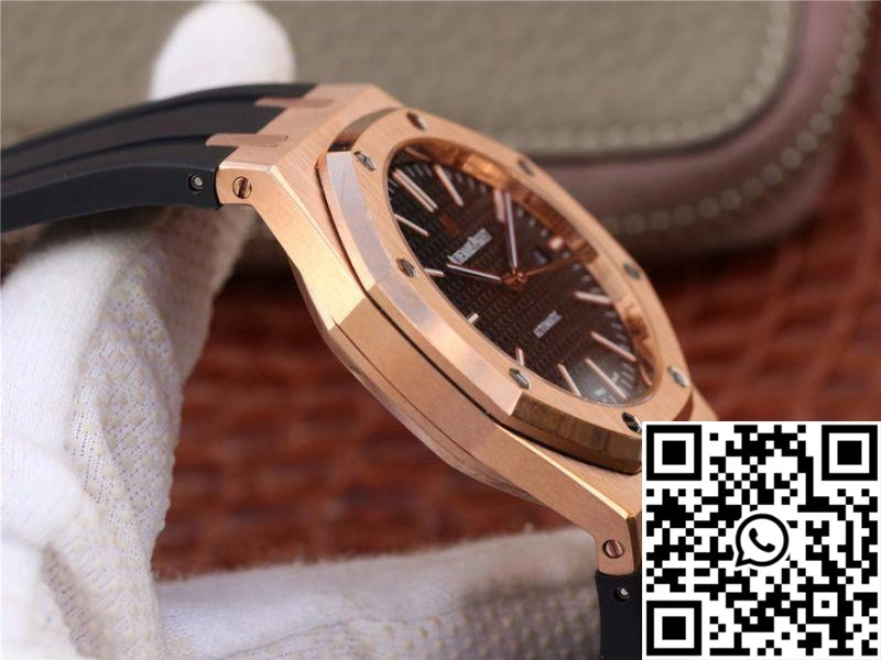 Audemars Piguet Royal Oak 15400OR.OO.D002CR.01 JF Factory Black Dial SmoothTexture 55