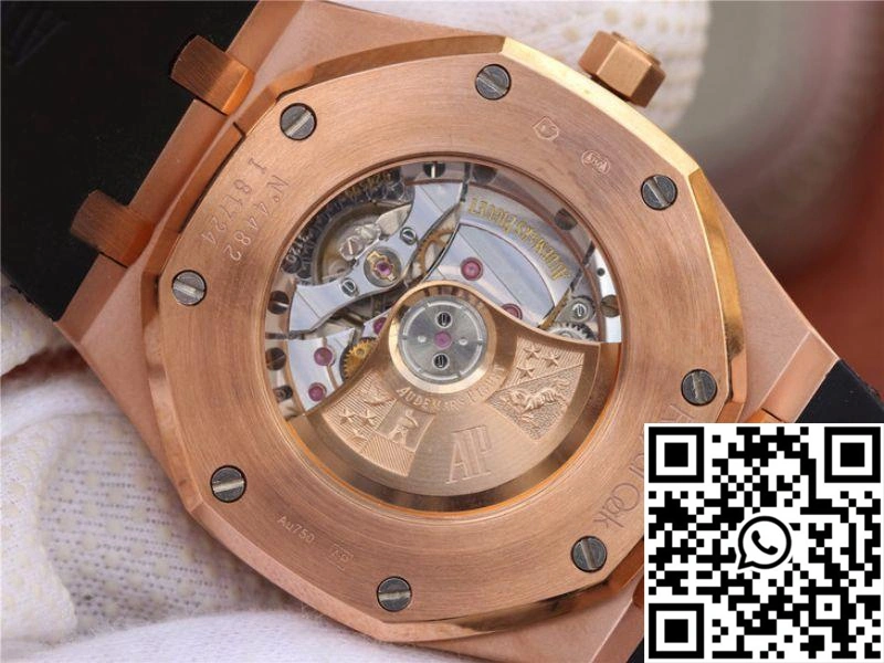 Audemars Piguet Royal Oak 15400OR.OO.D002CR.01 JF Factory Black Dial SmoothTexture 55