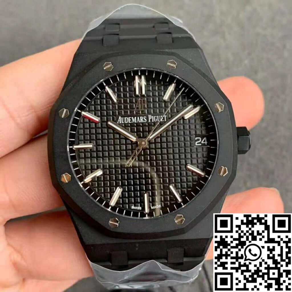 Audemars Piguet Royal Oak 15500 DLC Version ZF Factory Frosted Black Dial Practical 89