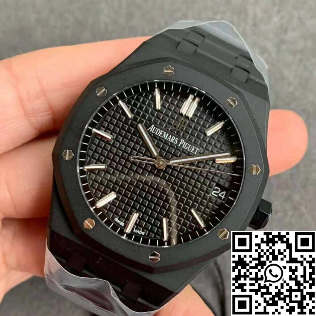 Audemars Piguet Royal Oak 15500 DLC Version ZF Factory Frosted Black Dial Practical 89