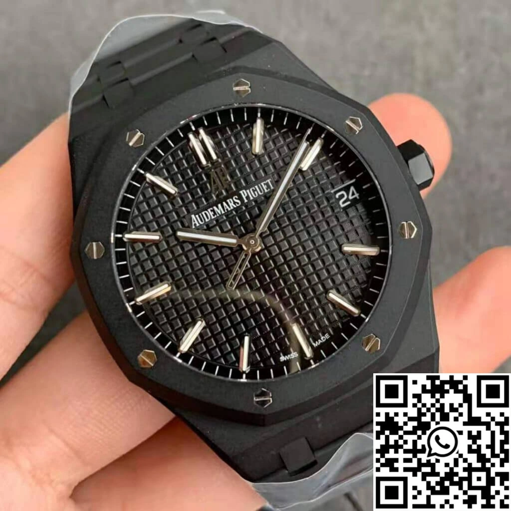 Audemars Piguet Royal Oak 15500 DLC Version ZF Factory Frosted Black Dial Practical 89