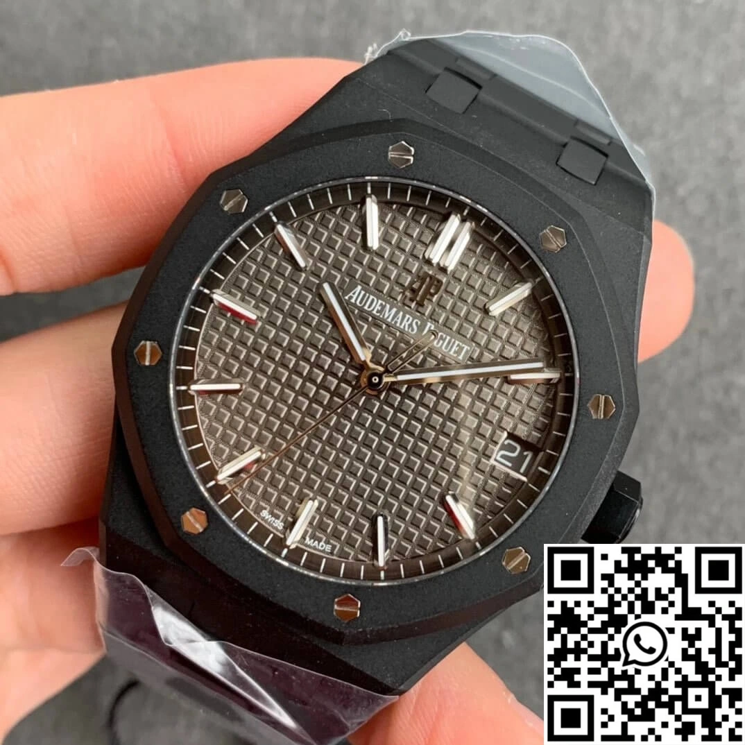 Comfortable Audemars Piguet Royal Oak 15500 DLC Version ZF Factory Frosted Grey Dial 125