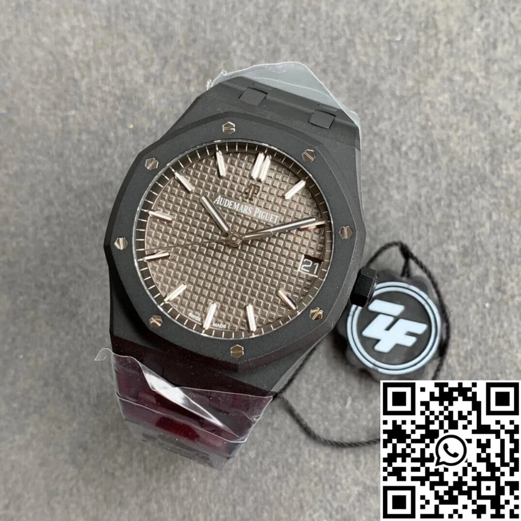 Comfortable Audemars Piguet Royal Oak 15500 DLC Version ZF Factory Frosted Grey Dial 125