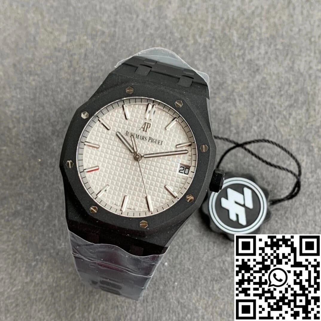 Audemars Piguet Royal Oak 15500 DLC Version ZF Factory Frosted White Dial Refined 60