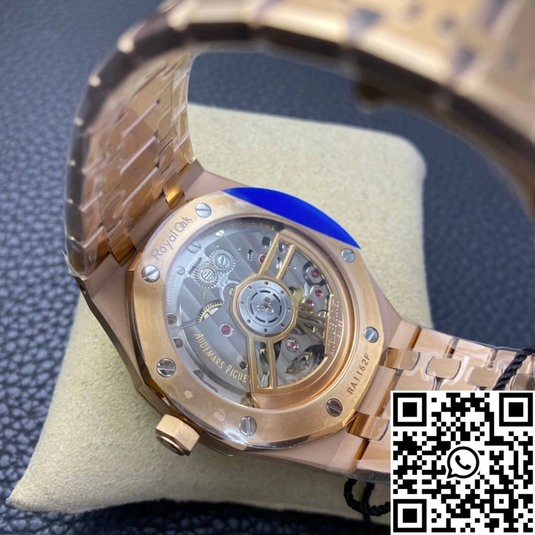 Compact Audemars Piguet Royal Oak 15500 ZF Factory Rose Gold Version White Dial 85