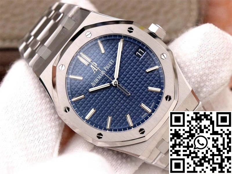 WaterResistant Audemars Piguet Royal Oak 15500ST.OO.1220ST.01 ZF Factory Blue Dial 126