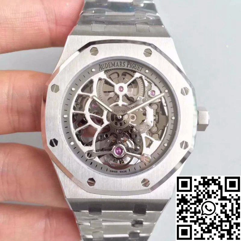 Chic Audemars Piguet Royal Oak 26518ST.OO.1220ST.01 Tourbillon Skeleton Dial 139