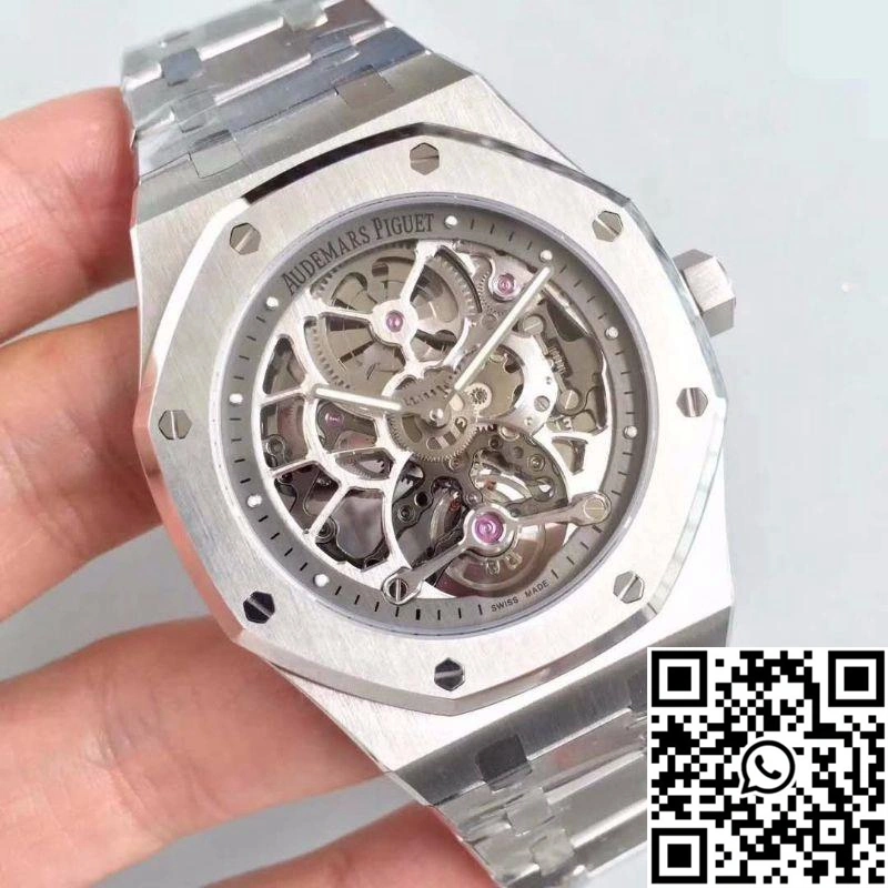 Chic Audemars Piguet Royal Oak 26518ST.OO.1220ST.01 Tourbillon Skeleton Dial 139
