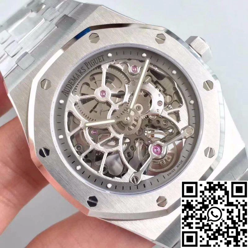 Chic Audemars Piguet Royal Oak 26518ST.OO.1220ST.01 Tourbillon Skeleton Dial 139