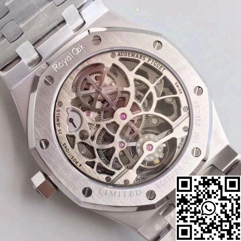 Chic Audemars Piguet Royal Oak 26518ST.OO.1220ST.01 Tourbillon Skeleton Dial 139