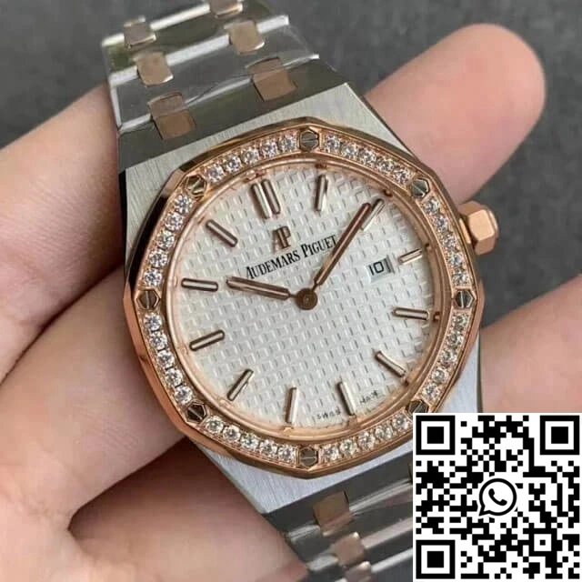 Sleek Audemars Piguet Royal Oak 67651SR.ZZ.1261SR.01 JF Factory Diamond Bezel 81