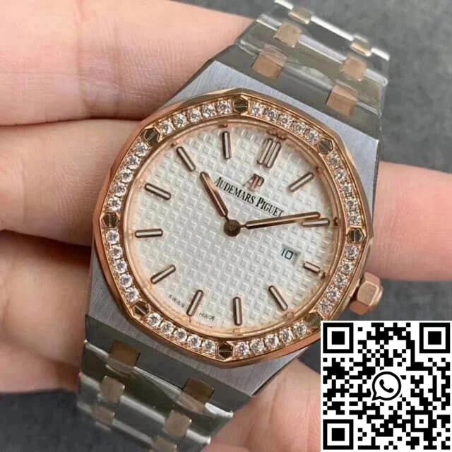 Sleek Audemars Piguet Royal Oak 67651SR.ZZ.1261SR.01 JF Factory Diamond Bezel 81