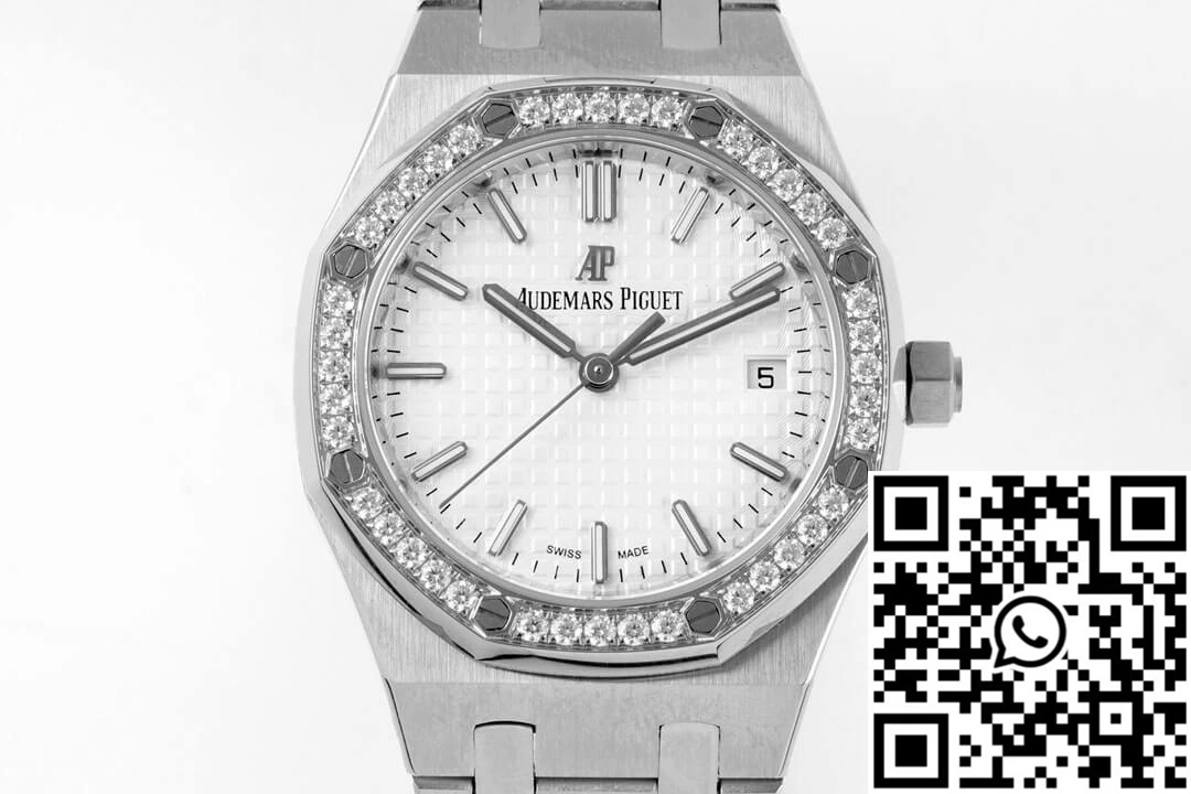 HighQuality Audemars Piguet Royal Oak 77350ST 8F Factory Diamond-set Bezel 102