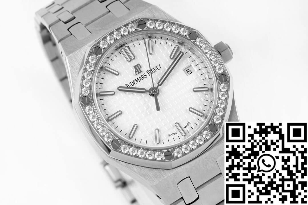 HighQuality Audemars Piguet Royal Oak 77350ST 8F Factory Diamond-set Bezel 102