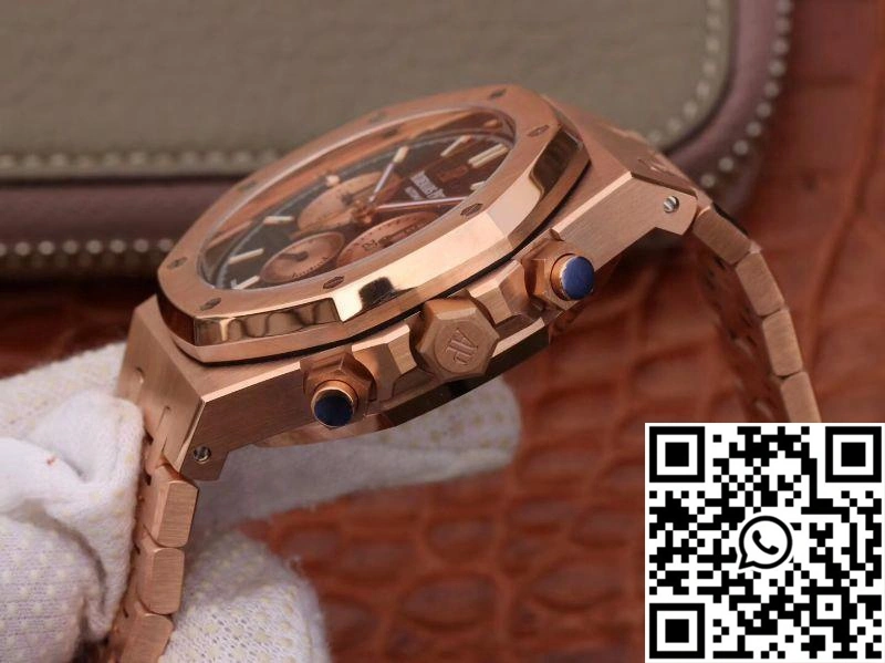 Chic Audemars Piguet Royal Oak Chronograph 18K Rose Gold 26331OR.OO.1220OR.02 OM Factory Black Dial 91