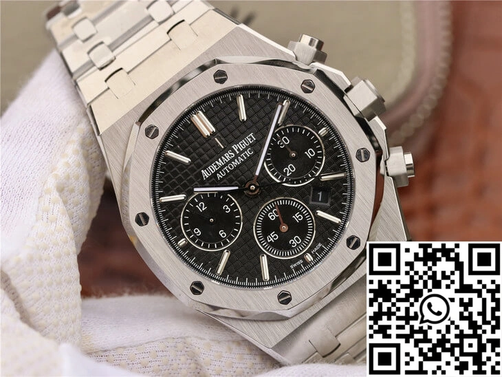 Refined Audemars Piguet Royal Oak Chronograph 26320ST.OO.1220ST.01 OM Factory Black Dial 77