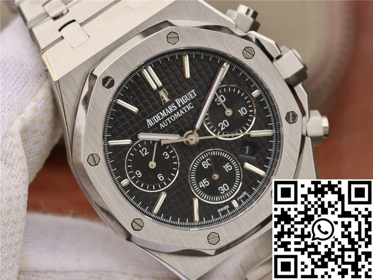 Refined Audemars Piguet Royal Oak Chronograph 26320ST.OO.1220ST.01 OM Factory Black Dial 77
