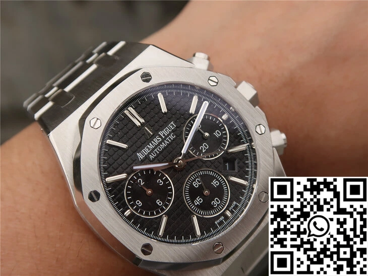 Refined Audemars Piguet Royal Oak Chronograph 26320ST.OO.1220ST.01 OM Factory Black Dial 77