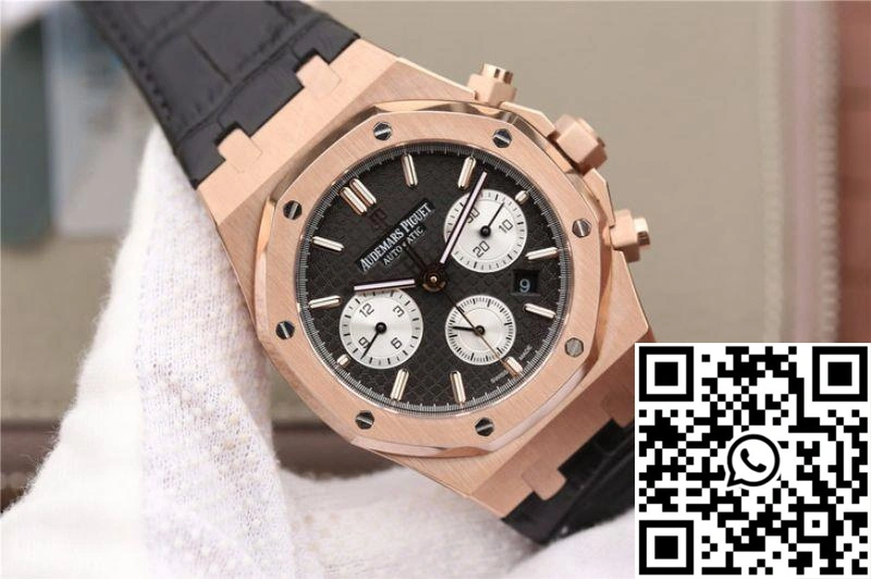 Sporty Audemars Piguet Royal Oak Chronograph 26331OR.OO.1220OR OM Factory Black Dial 137