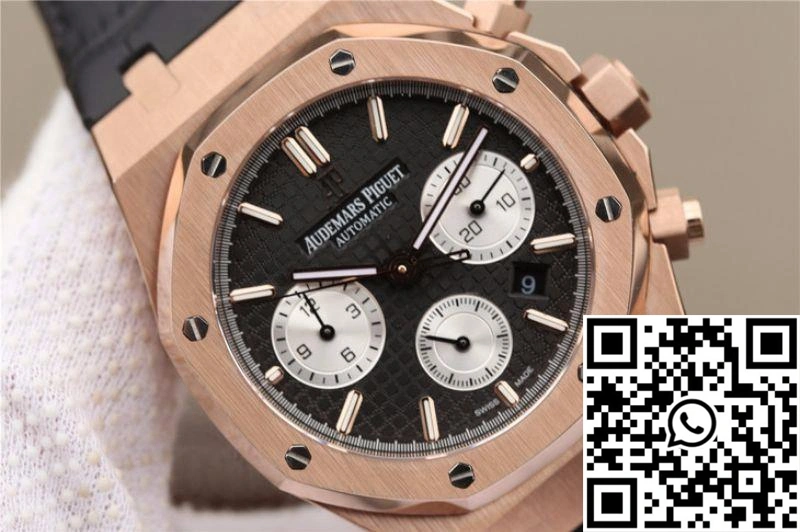 Sporty Audemars Piguet Royal Oak Chronograph 26331OR.OO.1220OR OM Factory Black Dial 137