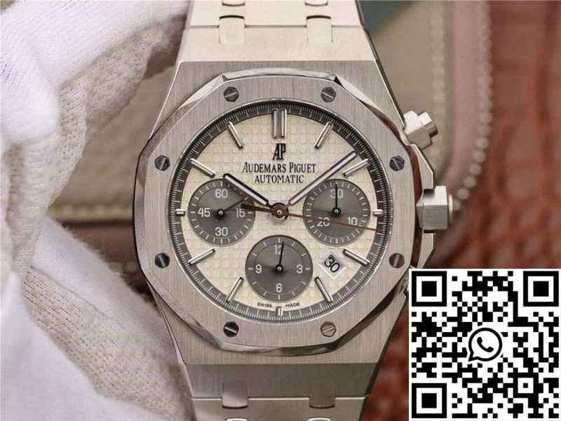SmoothTexture Audemars Piguet Royal Oak Chronograph 26331ST.OO.1220ST White Dial OM Factory 133