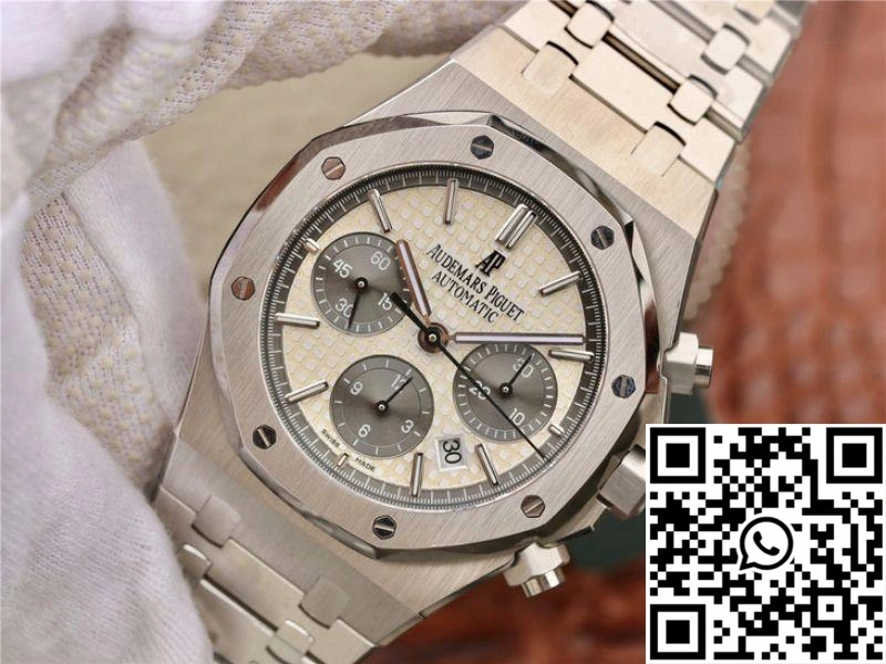 SmoothTexture Audemars Piguet Royal Oak Chronograph 26331ST.OO.1220ST White Dial OM Factory 133