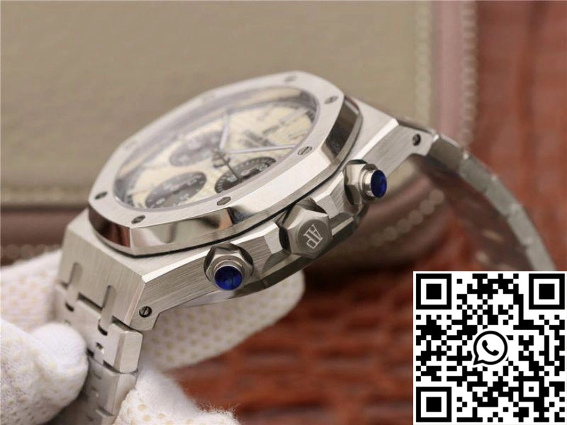 SmoothTexture Audemars Piguet Royal Oak Chronograph 26331ST.OO.1220ST White Dial OM Factory 133