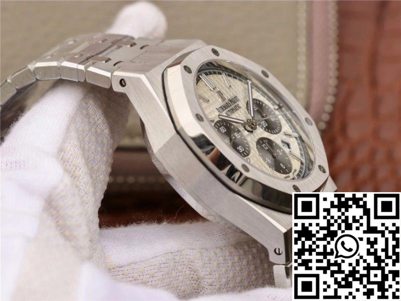 SmoothTexture Audemars Piguet Royal Oak Chronograph 26331ST.OO.1220ST White Dial OM Factory 133