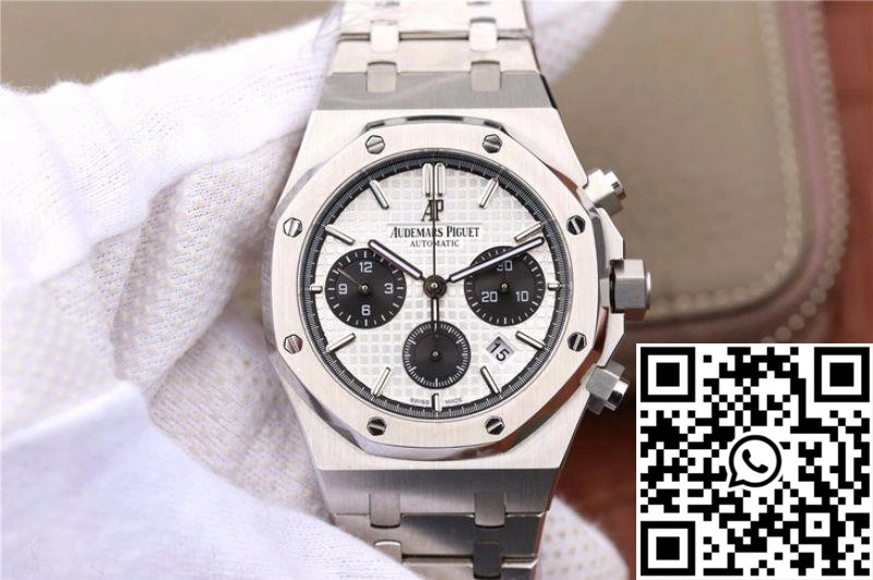 Lightweight Audemars Piguet Royal Oak Chronograph 26331ST.OO.1220ST.03 OM Factory White Dial 151